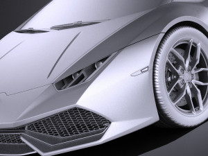 Huracan LP 610-4 2016 vray Modèle 3D