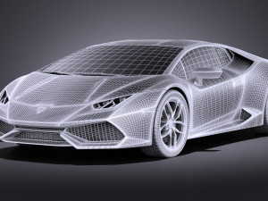 Huracan LP 610-4 2016 vray Modèle 3D