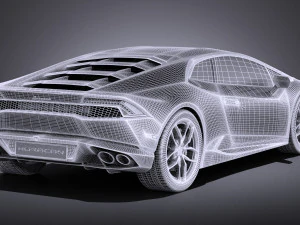 Huracan LP 610-4 2016 vray 3D Model