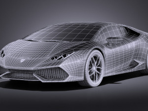 Huracan LP 610-4 2016 vray Modèle 3D