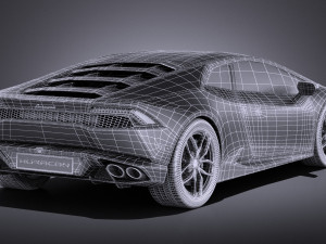 Huracan LP 610-4 2016 vray Modèle 3D