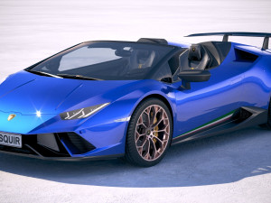 Huracan Spyder Performante 2019 3D 모델