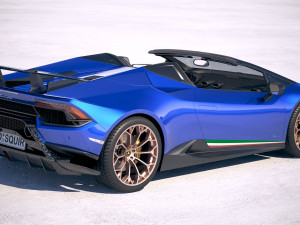 Huracan Spyder Performante 2019 Model 3D