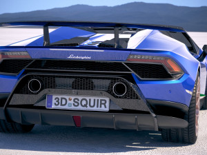Huracan Spyder Performante 2019 Model 3D