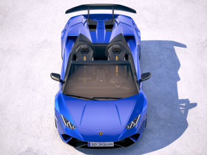 Huracan Spyder Performante 2019 Model 3D