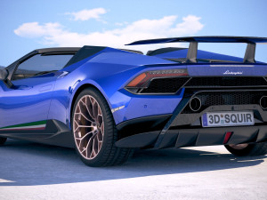 Huracan Spyder Performante 2019 Model 3D