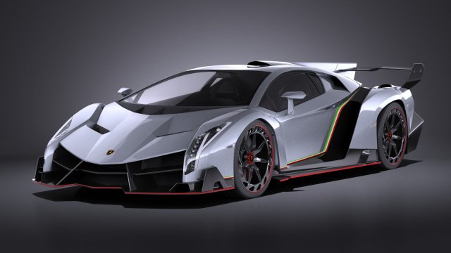Veneno 2016 vray Modèle 3D .c4d .max .obj .3ds .fbx .stl .blend