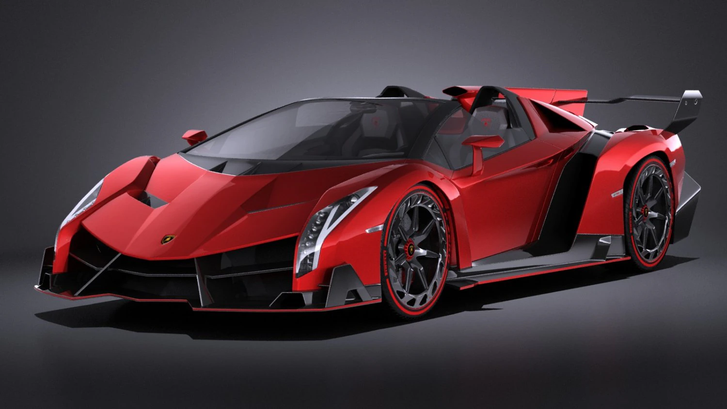 Veneno Roadster 2014 vray 3D Model .c4d .max .obj .3ds .fbx .stl .blend