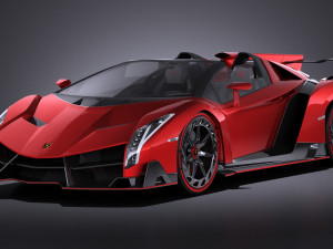 Veneno Roadster 2014 vray 3D Model
