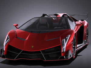 Veneno Roadster 2014 vray 3D Model