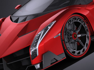 Veneno Roadster 2014 vray 3D Model