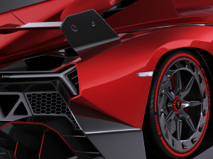 Veneno Roadster 2014 vray 3D Model