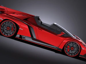 Veneno Roadster 2014 vray 3D Model