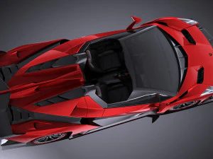 Veneno Roadster 2014 vray 3D Model