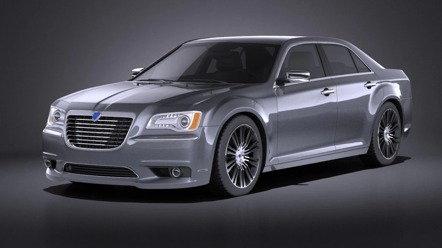 Lancia Thema 2015 vray 3D Model .c4d .max .obj .3ds .fbx .stl .blend
