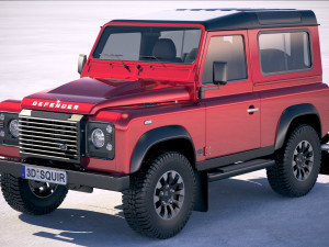Land Rover Defender Works V8 2018 3Dモデル