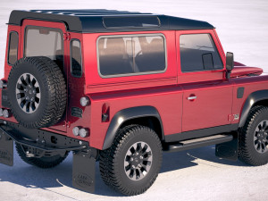 Land Rover Defender Works V8 2018 3D Model