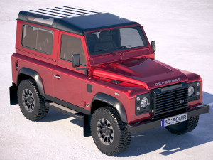 Land Rover Defender Works V8 2018 3D Model