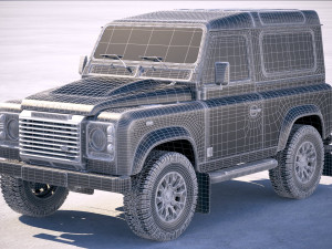 Land Rover Defender Works V8 2018 3D Model