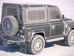 Land Rover Defender Works V8 2018 3D Model