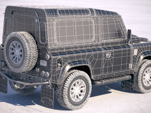 Land Rover Defender Works V8 2018 3D Model