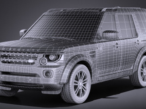 Land Rover Discovery 2014 vray 3Dモデル
