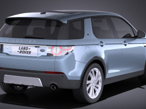 Land Rover Discovery Sport 2016 vray Modelo 3D