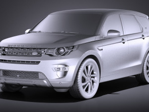 Land Rover Discovery Sport 2016 vray Modelo 3D