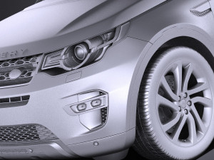 Land Rover Discovery Sport 2016 vray Modelo 3D