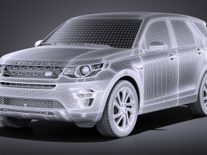Land Rover Discovery Sport 2016 vray Modelo 3D