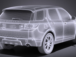Land Rover Discovery Sport 2016 vray Modelo 3D