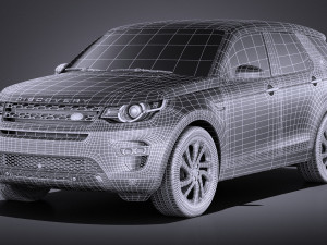 Land Rover Discovery Sport 2016 vray Modelo 3D