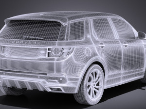 Land Rover Discovery Sport Dynamic 2017 vray 3D Model