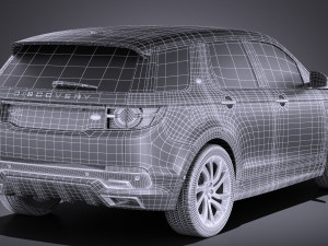 Land Rover Discovery Sport Dynamic 2017 vray 3D Model