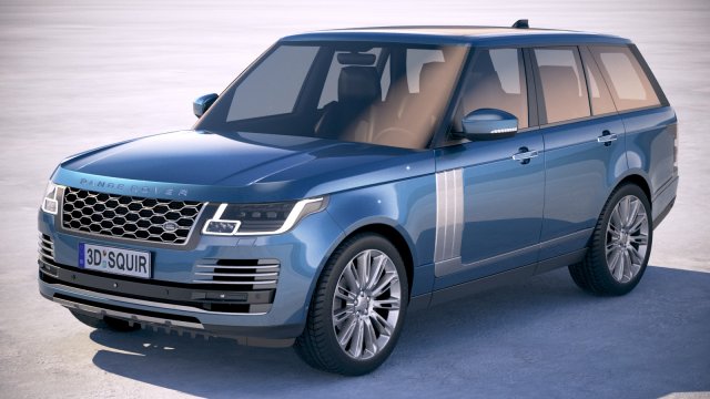 Land Rover Range Rover 2018 Modello 3D .c4d .max .obj .3ds .fbx .stl .blend