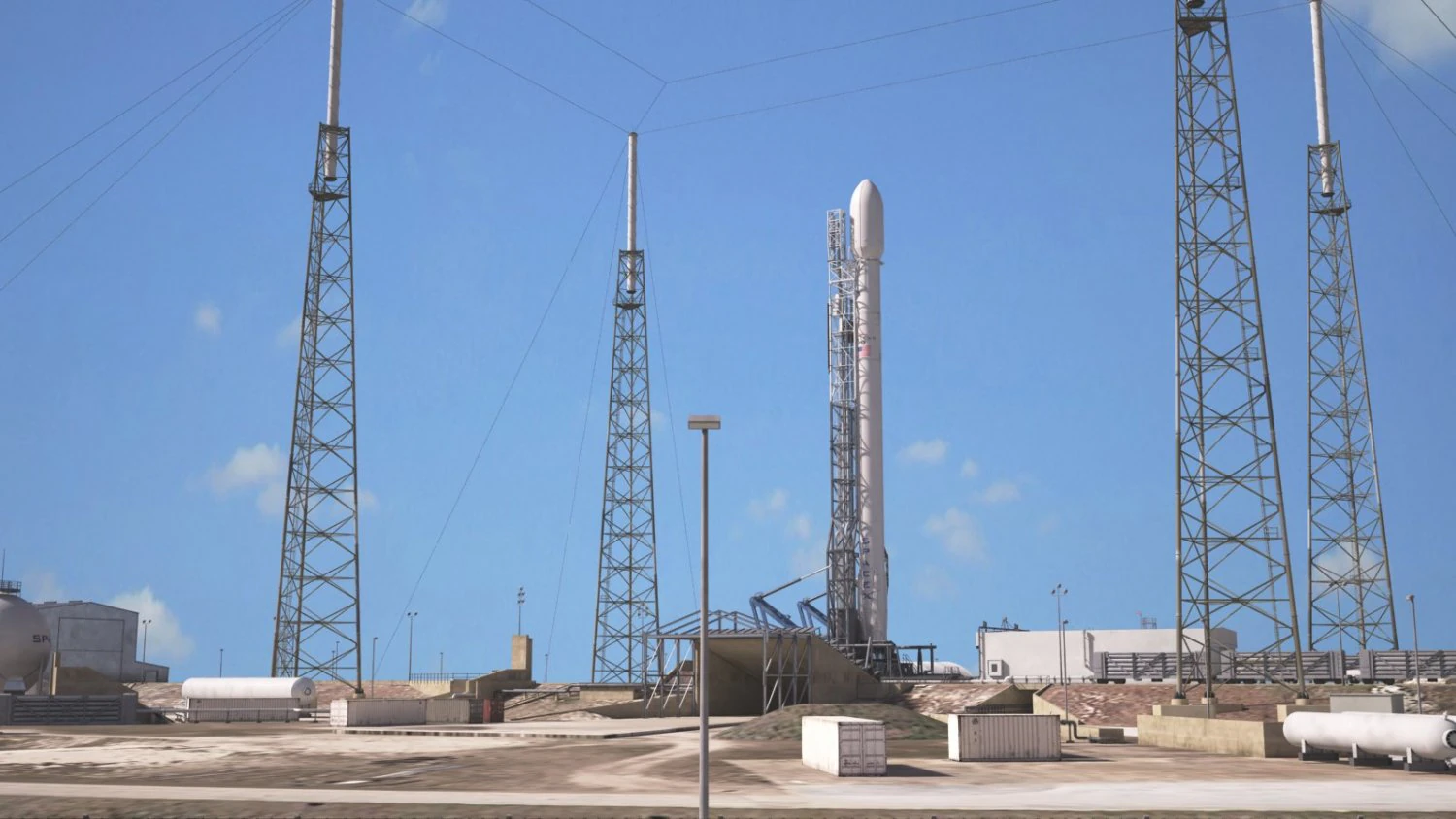 Launch Pad Complex 3D Model .c4d .max .obj .3ds .fbx .stl .blend 