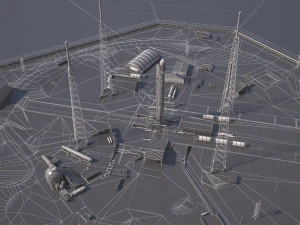 Launch Pad Complex 3D Model