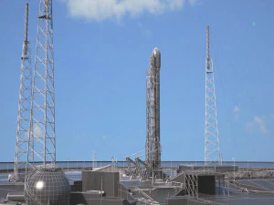 Launch Pad Complex 3D Model