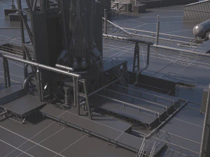Launch Pad Complex 3D Model