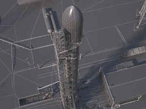 Launch Pad Complex 3D Model