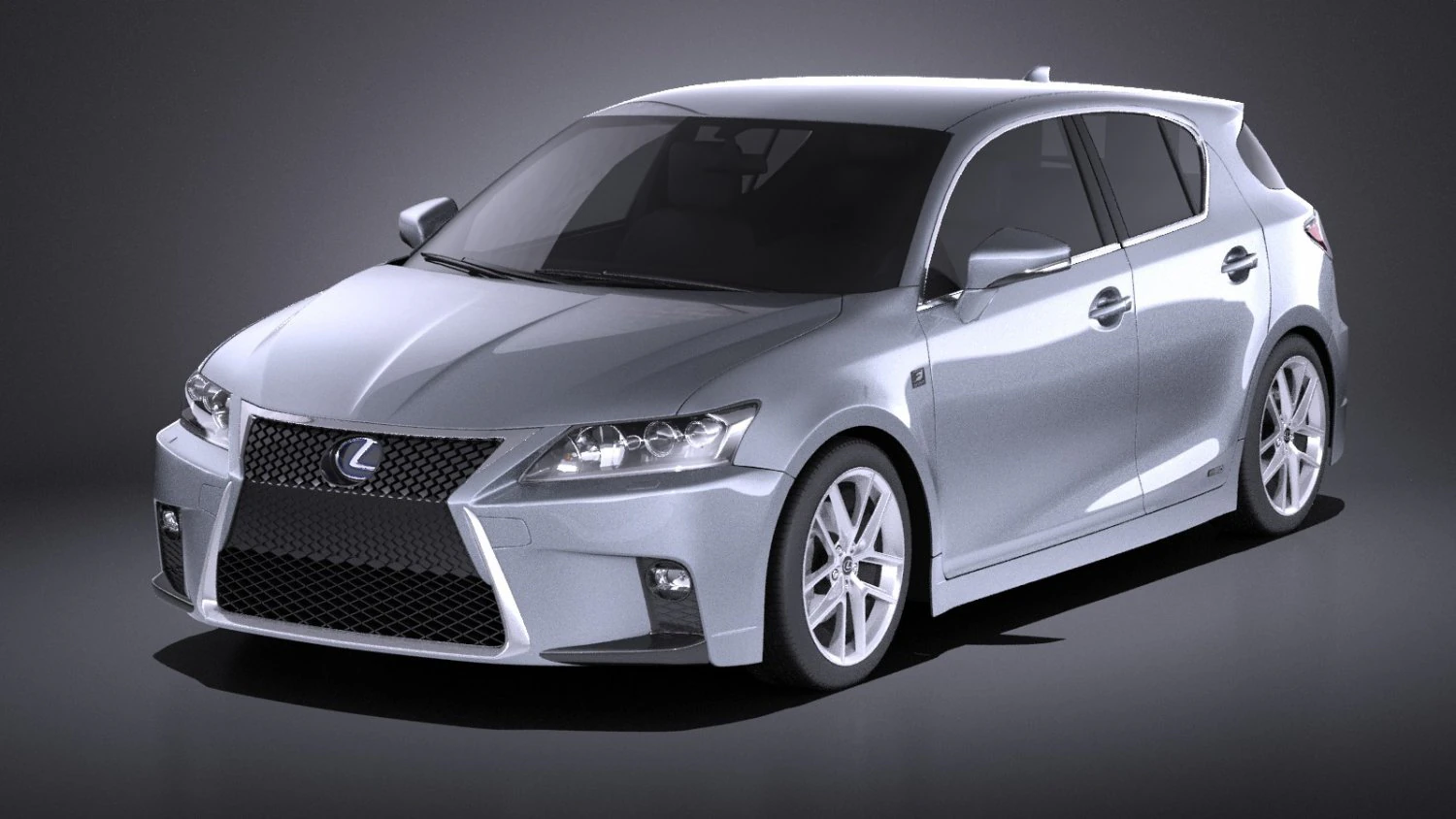 Lexus CT 200H 2016 vray 3D Model .c4d .max .obj .3ds .fbx .stl .blend 