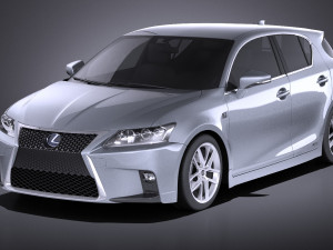 Lexus CT 200H 2016 vray Model 3D
