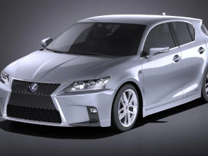Lexus CT 200H 2016 vray 3D Модель