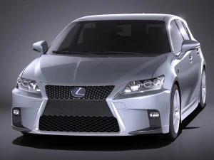 Lexus CT 200H 2016 vray 3D Model