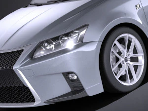Lexus CT 200H 2016 vray 3D Model