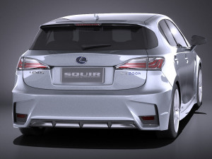 Lexus CT 200H 2016 vray Modelo 3D