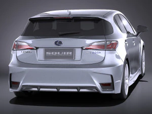 Lexus CT 200H 2016 vray 3D Model