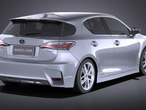 Lexus CT 200H 2016 vray Modelo 3D