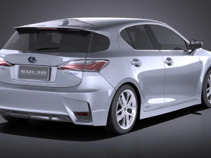 Lexus CT 200H 2016 vray 3D Model