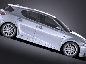 Lexus CT 200H 2016 vray Modelo 3D